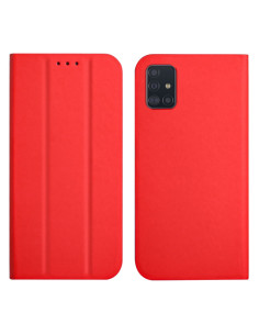 Cover Galaxy A71 4G Pelle Flip Magnetica Rosso