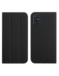 Cover Galaxy A51 4G PU Leather Flip Acquerello Viola Nero