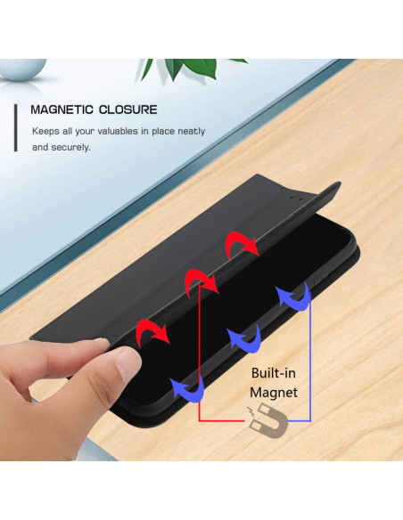 Cover Galaxy A51 4G Pelle Viola Flip Nero | Melacompro