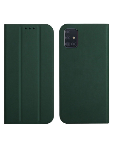 Cover Galaxy A51 4G Pelle Viola Flip Deep Verde | Melacompro
