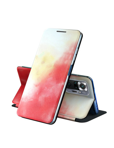 Cover Galaxy A51 4G Pelle Viola Flip Rosso | Melacompro