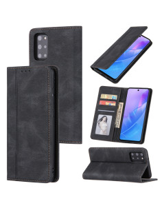 Cover Galaxy A51 4G Pelle Portafoglio con Supporto Nero
