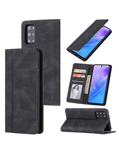 Cover Galaxy A51 4G Pelle Portafoglio Nero | Melacompro