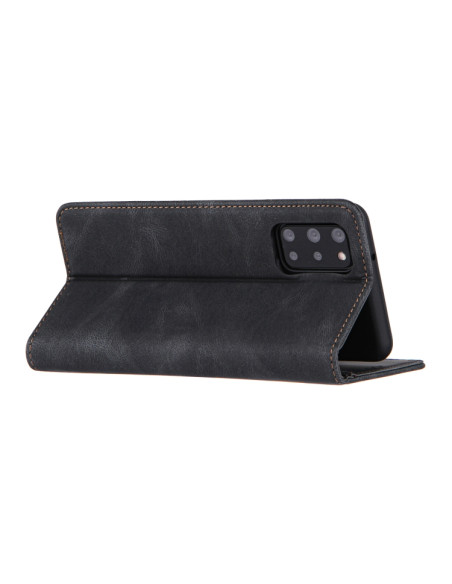 Cover Galaxy A51 4G Pelle Portafoglio Nero | Melacompro