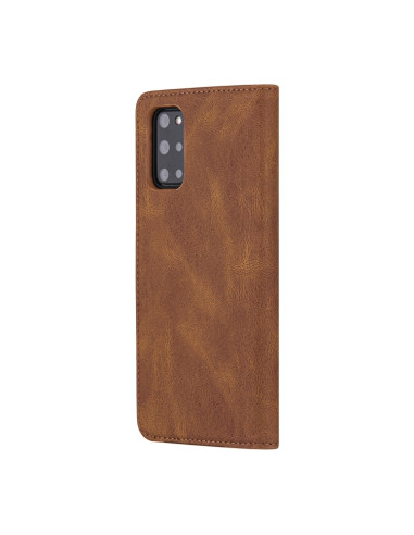 Cover Galaxy A51 4G Pelle Portafoglio Marrone | Melacompro