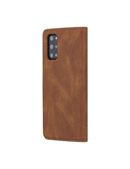Cover Galaxy A51 4G Pelle Portafoglio Marrone | Melacompro