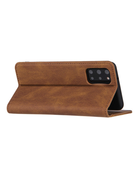 Cover Galaxy A51 4G Pelle Portafoglio Marrone | Melacompro