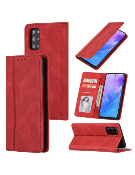 Cover Galaxy A51 4G Pelle Portafoglio Rosso | Melacompro