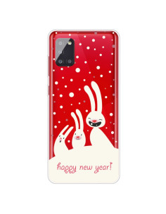 Cover Galaxy A51 5G TPU Trasparente Three Bianco Rabbits