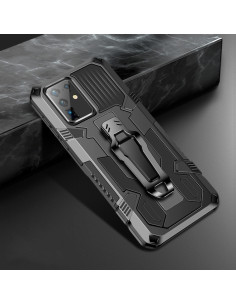 Cover Galaxy A51 5G PC + TPU Antiurto Rosso Nero