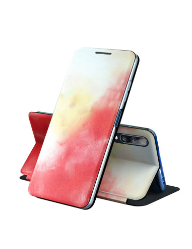 Cover Galaxy A50 PU Leather Acquerello Rosso | Melacompro