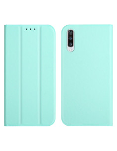 Cover Galaxy A70 Pelle a Libro con Supporto Verde Menta Menta Verde