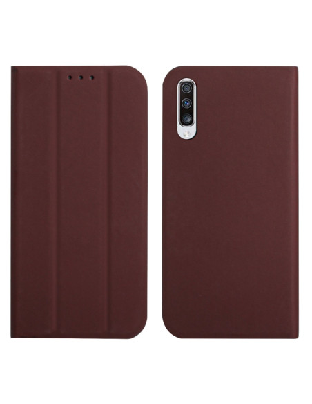 Cover Galaxy A70 Pelle a Libro Verde Menta Marrone | Melacompro