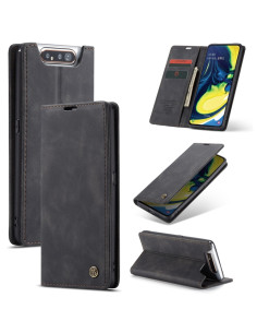 Cover Galaxy A80/A90 Pelle Marrone Nero | Melacompro