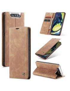 Cover Galaxy A80/A90 Pelle Marrone | Melacompro