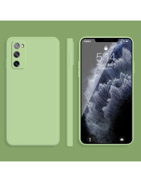 Cover Galaxy S20 FE Silicone Bianco Matcha Verde | Melacompro