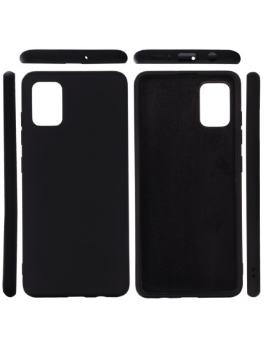 Cover Galaxy A41 Silicone Rosso Nero | Melacompro
