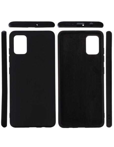 Cover Galaxy A41 Silicone Rosso Nero | Melacompro