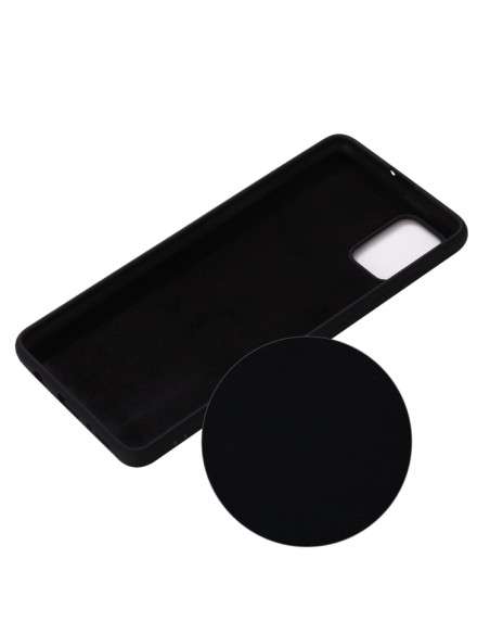 Cover Galaxy A41 Silicone Rosso Nero | Melacompro