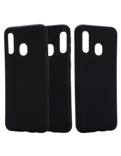 Cover Galaxy A20e Silicone Liquido Antiurto Nero