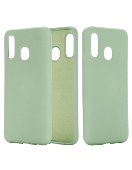 Cover Galaxy A20e Silicone Nero Verde | Melacompro