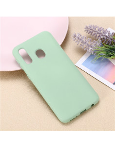 Cover Galaxy A20e Silicone Nero Verde | Melacompro 2