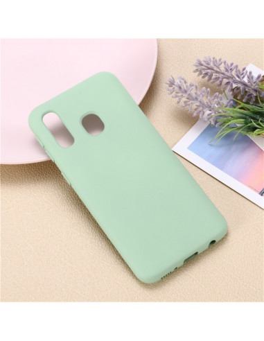 Cover Galaxy A20e Silicone Nero Verde | Melacompro