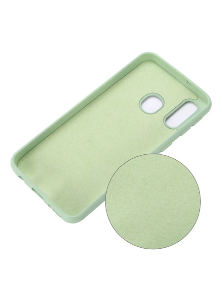 Cover Galaxy A20e Silicone Nero Verde | Melacompro