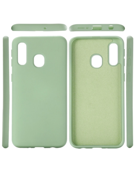 Cover Galaxy A20e Silicone Nero Verde | Melacompro