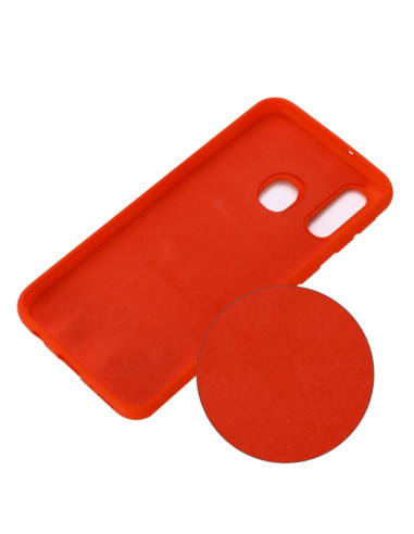 Cover Galaxy A20e Silicone Nero Rosso | Melacompro
