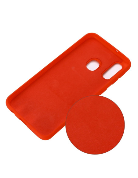 Cover Galaxy A20e Silicone Nero Rosso | Melacompro