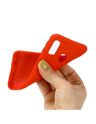Cover Galaxy A20e Silicone Nero Rosso | Melacompro