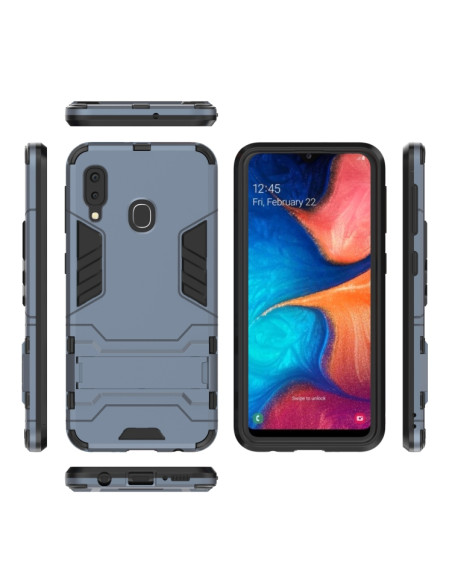 Cover Galaxy A20e PC + TPU Nero Blu Navy Blu | Melacompro