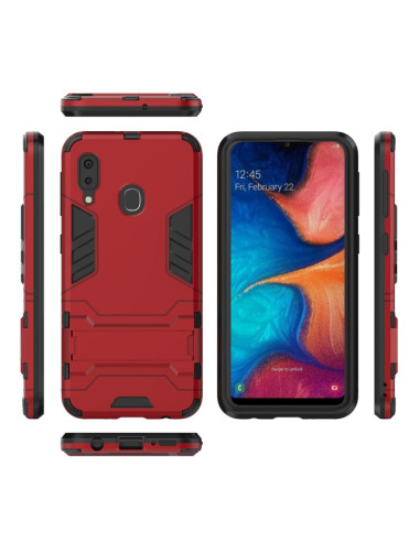 Cover Galaxy A20e PC + TPU Nero Rosso | Melacompro