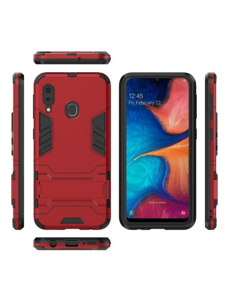 Cover Galaxy A20e PC + TPU Nero Rosso | Melacompro