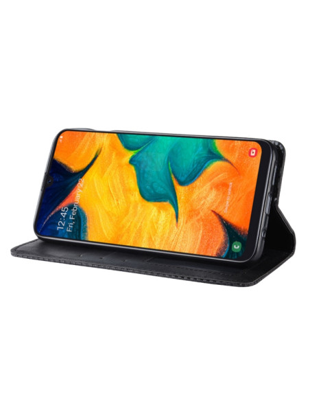 Cover Galaxy A20e Pelle Crazy Horse Nero | Melacompro