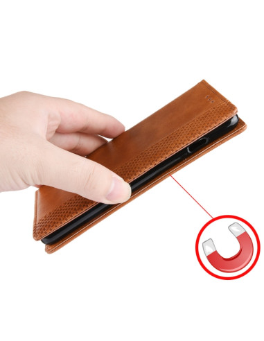 Cover Galaxy A20e Pelle Crazy Horse Nero | Melacompro