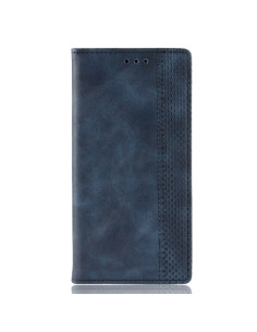 Cover Galaxy A20e Pelle Crazy Horse Blu | Melacompro 2