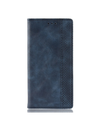 Cover Galaxy A20e Pelle Crazy Horse Blu | Melacompro