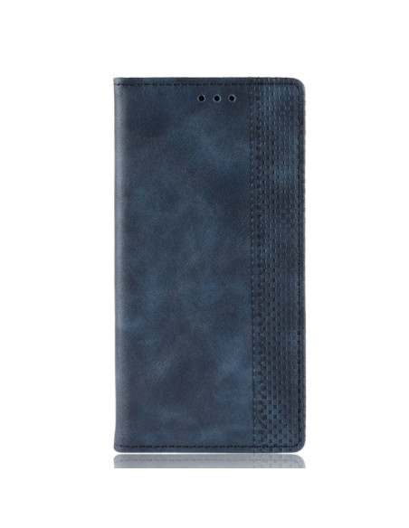 Cover Galaxy A20e Pelle Crazy Horse Blu | Melacompro
