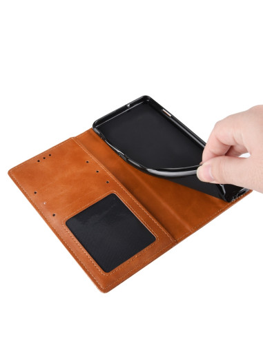 Cover Galaxy A20e Pelle Crazy Horse Blu | Melacompro