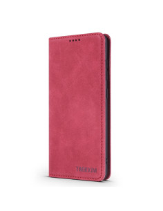 Cover Galaxy A71 PU Leather Rosa Flip Rosso | Melacompro 2