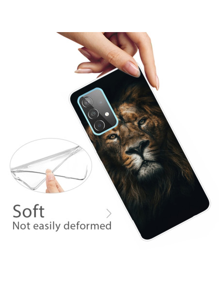 Cover Galaxy A32 5G TPU Antiurto Leone Trasparente | Melacompro
