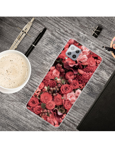 Cover Galaxy A42 5G TPU Rose Rosse | Melacompro