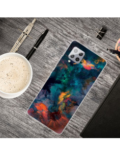 Cover Galaxy A42 5G TPU Antiurto Trasparente Acquerello
